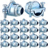 Nm Clamp Type Cable Connectors, 1/4 Inch Metal Electrical Box Wire Clamps for Metallic Conduit, Zinc Alloy (10 Pcs)