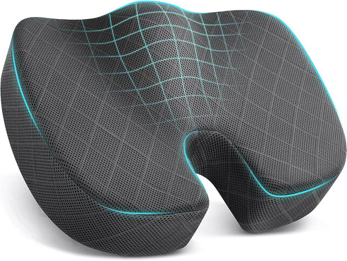TushGuard Seat Cushion - Memory Foam Cushion for Office Chair, Car Seat,