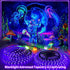 33ft/10M Set 600 12V Dimmable SMD2835 Upgraded LED Black Light Strip with Remote, LEDs, Self-Adhesive Black Light