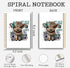 Bit of a Mess Anxiety Funny Highland Cow Notebook, Western Cow Office Supplies, Cute Cow Spiral Notebook 5.5x8.3