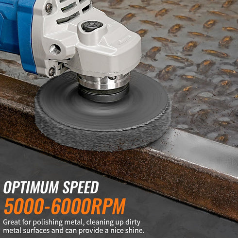 4 1/2 Inch Nylon Fiber Flap Disc Buffing Polishing Wheel 800 Grit for Angle Grinder, Metal Wood Finishing