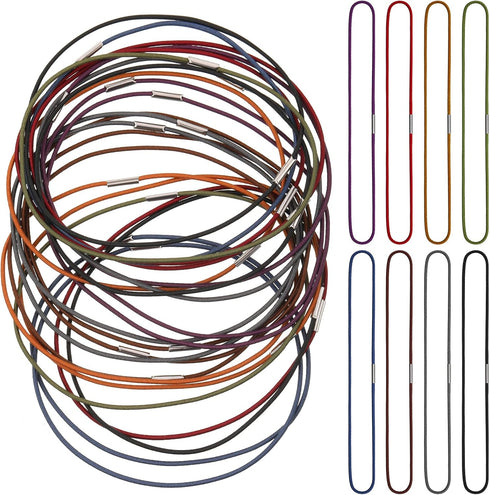 Hanaive 24 Pcs Elastic Bands for Notebook Connecting Inserts, Replacement Refill Elastic Strap for Standard Size Travel