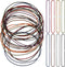 Hanaive 24 Pcs Elastic Bands for Notebook Connecting Inserts, Replacement Refill Elastic Strap for Standard Size Travel