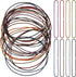 Hanaive 24 Pcs Elastic Bands for Notebook Connecting Inserts, Replacement Refill Elastic Strap for Standard Size Travel