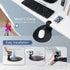 EHO Clamp on Mouse Platform, Clip on 360 Degree Rotating Mouse Tray Attachment, Ergonomic Slide Out Tray (Platinum)