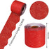 Whaline 98.4Ft Christmas Glitter Bulletin Board Borders 3 Rolls Red Green Gold Die-Cut Rolled Bulletin Board Trim for Xmas School Classroom Office Chalkboard Decoration by Whaline