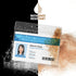4x3 Inches Card(Holders,50PCS) Horizontal Badge Holder, Clear ID Card Holder with Waterproof Resealable Zip Type