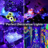 6 Pack 7Ft 20LED OMIKA Black Light Fairy Lights Battery Operated, UV Black Christmas Lights String Flexible Waterproof
