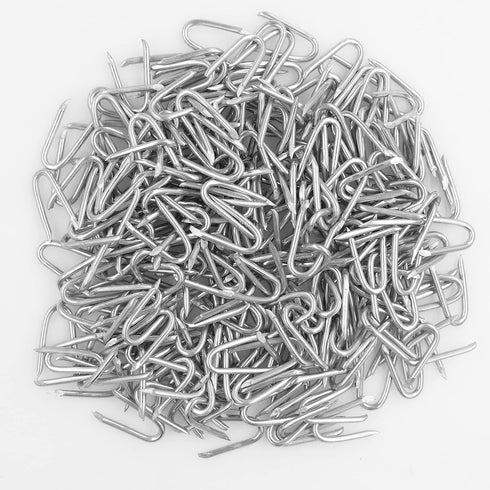 Wire Fencing Galvanised Staples (260 pcs), Horseshoe Nail Set for Chicken Wire Fencing Attachment