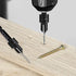 5-pc Countersink Drill Bit Set, 3in1 Woodworking Counterbore Hole Drill Bits for Screws #6 8 10 12 16, 1/4 Hex Shank