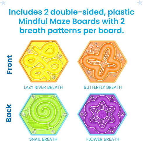 hand2mind Pack, Mindful Maze Garden Tactile Sensory Toys for Toddlers, Calm Down Corner Supplies, Mindfulness for Kids