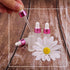 Kesell 50 Pack 5ml Frosted Glass Dropper Bottles with Rose Red Cap, 3 Funnels for Essential Oils and Perfume
