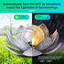 Huaxu Solar Lights Outdoor Garden, Crackle Globe Glass Lotus Decor, Waterproof LED Metal Flower Decorations