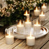 12Pack (2"X3") VIODAIM Flickering Flameless LED Candles with Remote & Timer, Battery Powered - Small Pillar & Votive