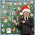 Whaline 85 Pcs Winter Bulletin Board Decoration Kit, Xmas Tree, Snowmen, Snowflake Cutouts for Home School Office Decor
