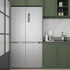 15.8inx23ft ReWallpaper Stainless Steel Backsplash Wallpaper Peel and Stick Oil Resistant Brushed Silver Contact Paper