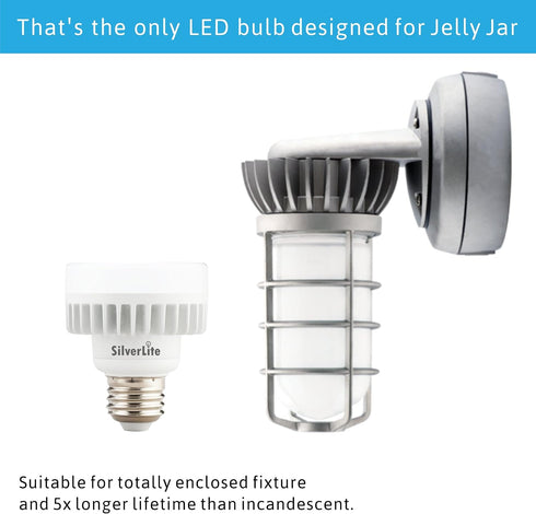 10W E26 Bulb, White(2700K), 100w 50000hrs 1000LM, 120-277V, Legental LED Mini PUCK, Medium Base Squat Soft incandescent