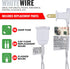 612 100 18 20 (Pack 2) Vermont Clear Christmas Lights on White Wire, UL Approved for Indoor/Outdoor Use, Foot