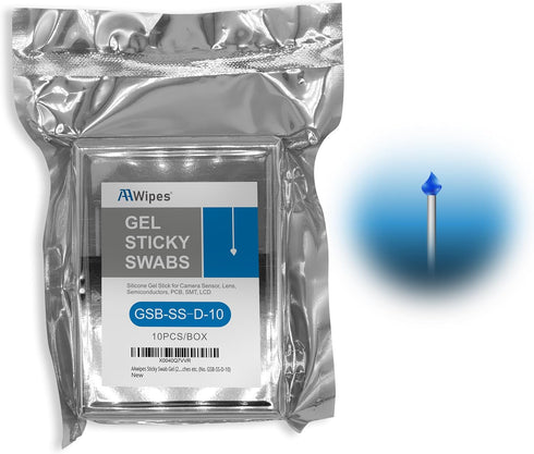 Sensor Glue Sticks ESD, 1.8 mm Water Drop Shape Head, 10 Packs, Blue, Medium Viscosity, Stainless Steel for Sensors,