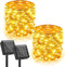 Minetom 2 Pack Solar Fairy Lights, Total 66Ft 200 LED Solar String