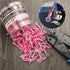 Sopoby 200PCS Heat Shrink Ring Connectors - 3/8" Red, 22-18 AWG - Automotive Marine Crimp Connector Kit