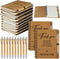 Glenmal 120 Pcs Thank You Gift Set - Spiral Inspirational Notebooks & Retractable Motivational Pens for Employee
