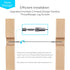 5 Pair Cable Railing Kit, Invisible Crimp Fitting Hardware for Wood Post of 1/8" T316 Steel