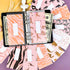 SOUL MAMA A6 Cash Envelopes for Budgeting Binder - 12 Pcs Pink Safari Themed Inserts & Money Saving Envelopes