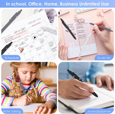 Halloween Gel Pens, 0.5mm Fine Point Journaling Pen Sets, Black Ink Aesthetic Gifts for Women Men Student Office