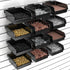BeapTcely 12 Pack Slatwall Bins with Hooks Plastic Slatwall Organizer Slatwall Containers Workbench