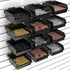 BeapTcely 12 Pack Slatwall Bins with Hooks Plastic Slatwall Organizer Slatwall Containers Workbench