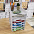 Natwind 7 Tiers Paper Organizer for Desk - White File Holder, Mail Letter Tray & Document Storage Rack for Home Office