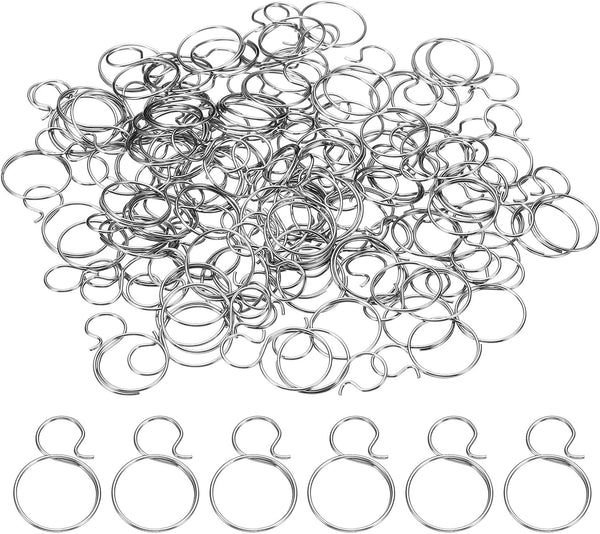 PATIKIL 100Pcs Silver Stainless Steel Chandelier Connector Pins