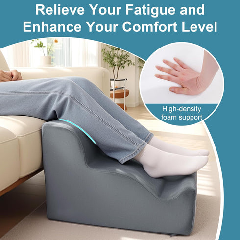 BALAPET Ergonomic Foot Rest Under Desk, Large Leg Rest for Desk with High Density Foam, Office Foot Stool for Chair