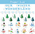 Haooryx 83Pcs Christmas Winter Snowmen Bulletin Board Set - Snowman Patterned Cut-Outs for Decor