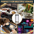 6 Pack 1 4.25" 11" View Menu Holder Menu Covers x | Black PU Leather Menu Sleeves Book Style for Restaurant Coffee Bars