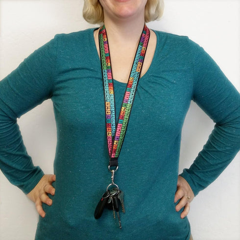 Rainbow Lanyard - Periodic Table of Elements Chemistry