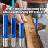 3Pcs Set 1/2 2",2-1/2",3" Length,1/2" Extra Long Straight Router Bit Shank, Carbide Tipped Double Flute Straight Bit