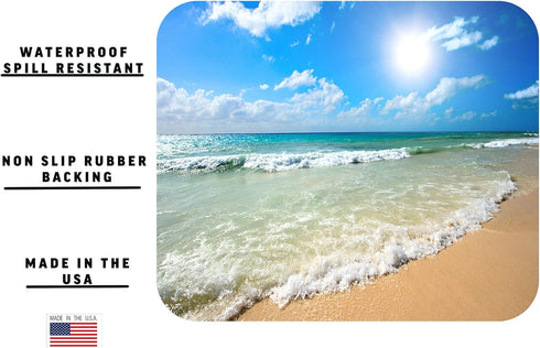 Rogue River Tactical Coastal Theme Shoreline Mouse Pad Mat for Laptop PC Gaming, Home or Office Gift