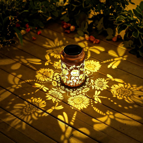 Summer Mothers Day Gifts for Mom Sunflower Solar Lanterns Outdoor Waterproof Hanging Solar Lights,Gifts for Women
