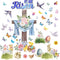 Easter Bulletin Board Decorations, He is Risen Cutouts with Glue Point for Spring Jesus Resurrection Classroom Decor