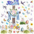 Easter Bulletin Board Decorations, He is Risen Cutouts with Glue Point for Spring Jesus Resurrection Classroom Decor