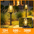 4 Pack IP65, LETMY Solar Pathway Lights Outdoor, Solar Lights Outdoor Waterproof Bright Garden Light for Yard Walkway