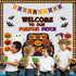 Halloween Pumpkin Honeycomb Balls Bulletin Board Set, Cutouts for Classroom Birthday Party Decor with Ghosts and Bats