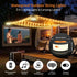 3 1 19 30s 32.8 TOHETO Camping String Lights, in Upgraded Retractable RGB Outdoor String Lights with Lighting
