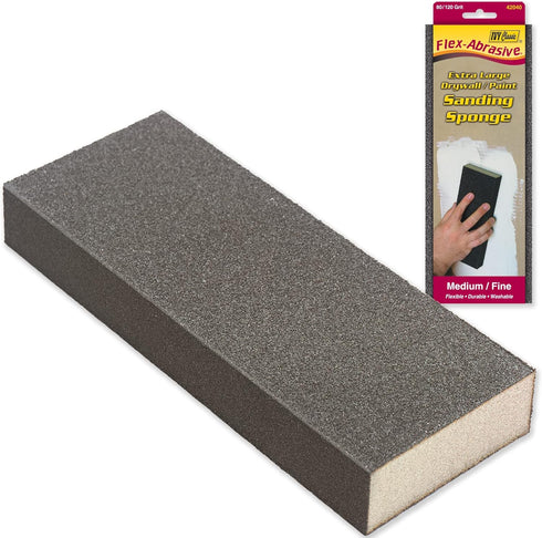 IVY Classic 42040-6 Medium/Fine Drywall XL Sanding Sponge, Flex-Abrasive, 6-Pack