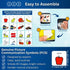 Snack Choice Board – Premium Durable Plastic Visual Schedule for Kids, 16 Autism Communication Cards