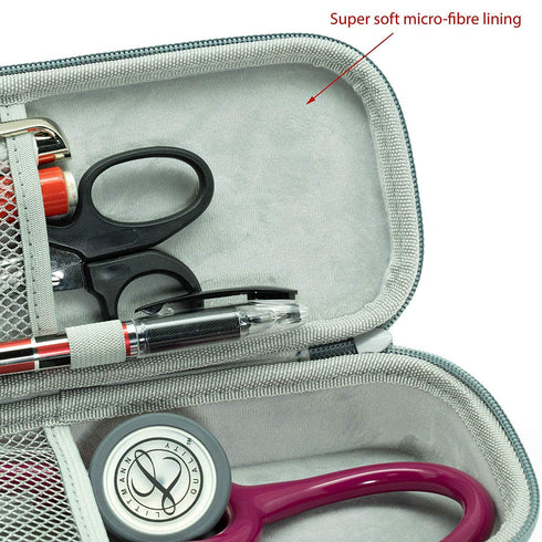 ButterFox Semi Hard Stethoscope Case for Classic III, Cardiology IV Diagnostic, Lightweight II S.E, and More