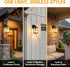 Dusk to Dawn Outdoor Lighting, Waterproof Outdoor Porch Light with Tempered Glass, Outdoor Light Fixture for House