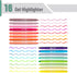 Mr. Pen Gel Highlighter, 16 Pack, Morandi and Vibrant Colors, No Bleed Highlighters for Bibles